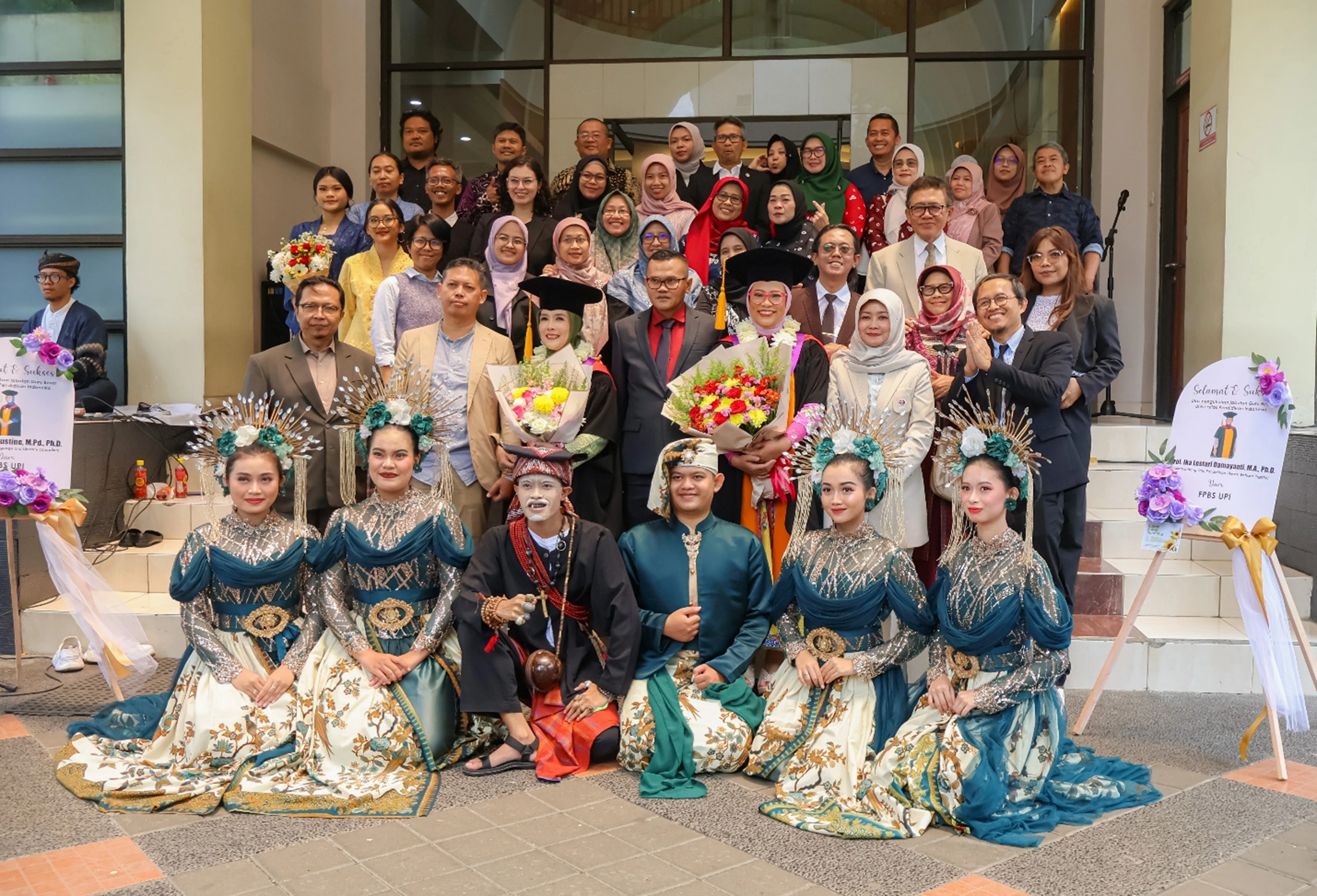 Two Professors of the English Language Education Study Program, FPBS UPI, at the 2025 Professorial Inauguration Ceremony