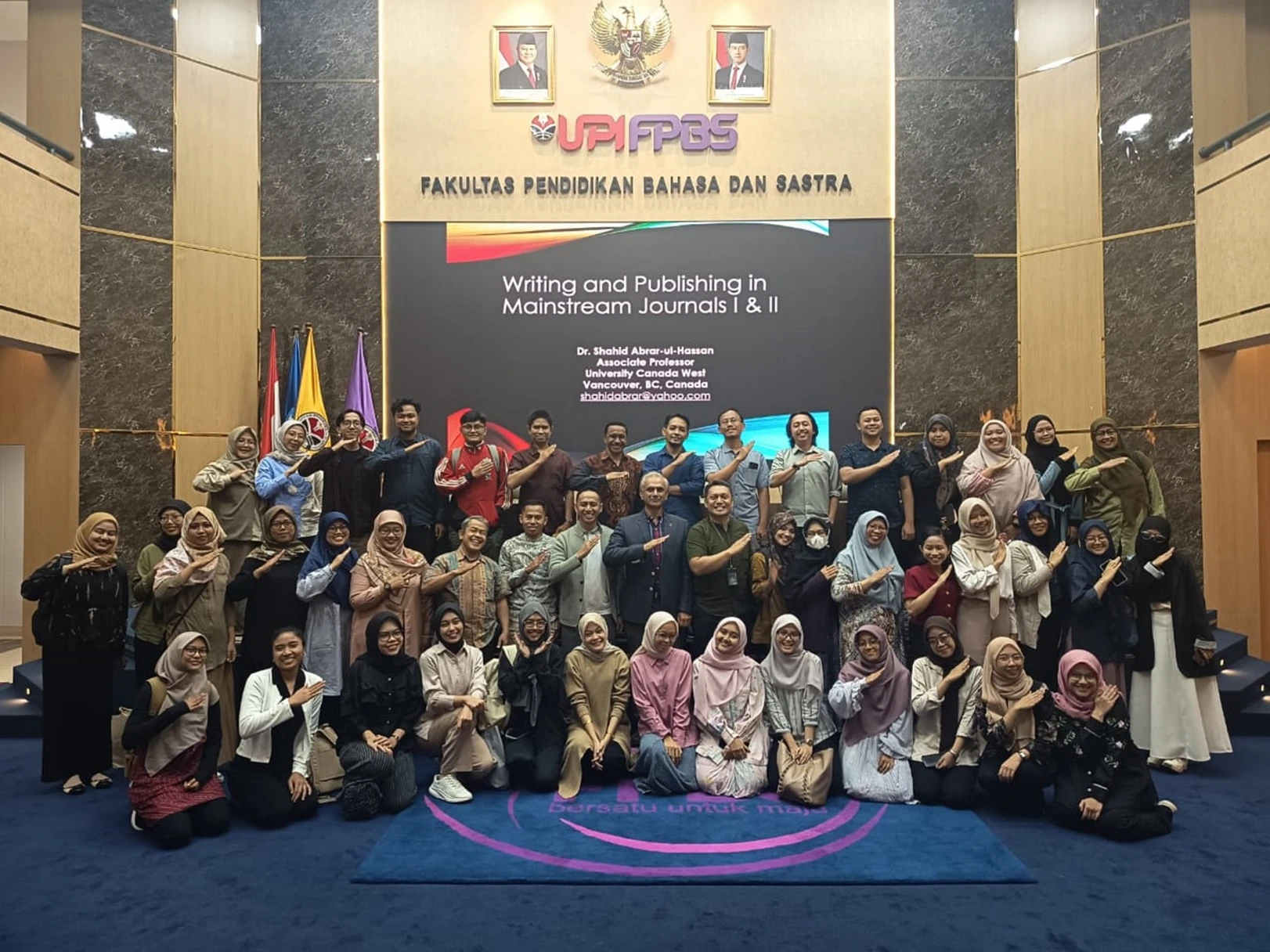 International Workshop by English Language Education Study Program FPBS UPI with Dr. Shahid Abrar-ul-Hassan