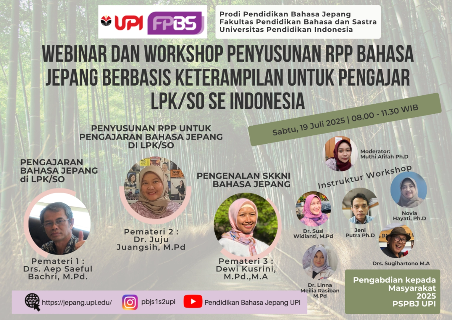 Webinar dan Workshop RPP Bahasa Jepang FPBS UPI
