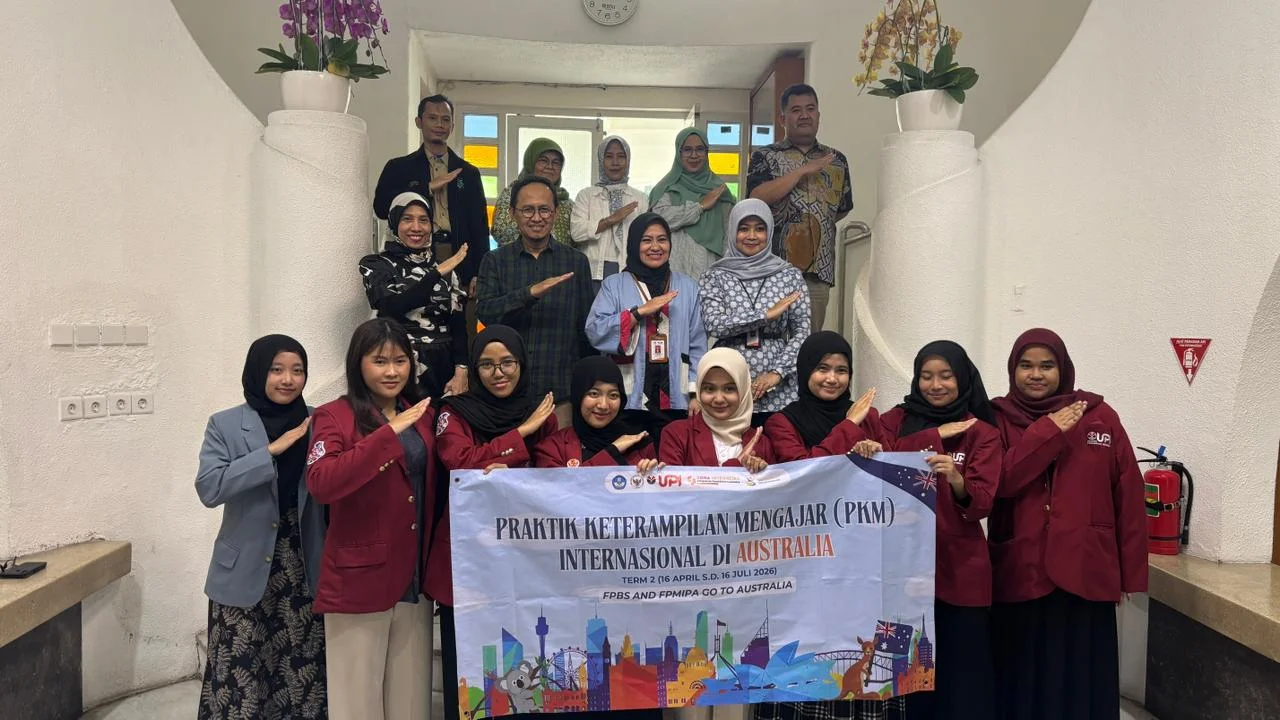 UPI Lepas 9 Mahasiswa Program Guru Bantu ke Australia Tahun 2026