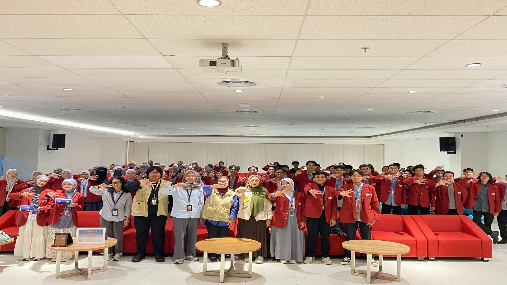 Participants of FORMASI OUT KEMABA 2026 at the National Library of the Republic of Indonesia
