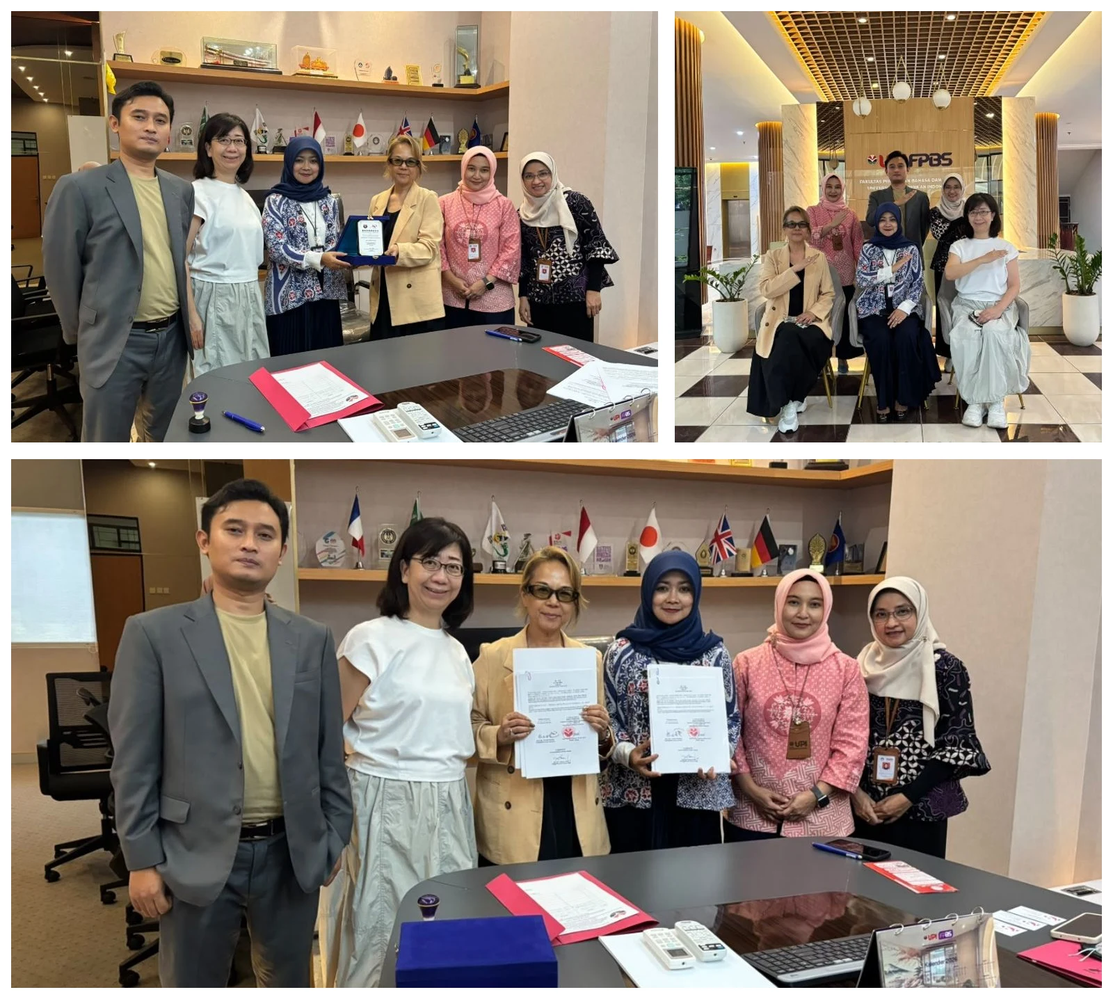 Penandatanganan kerja sama FPBS dan Pendidikan Bahasa Jepang UPI dengan LPK Kokorono Siji