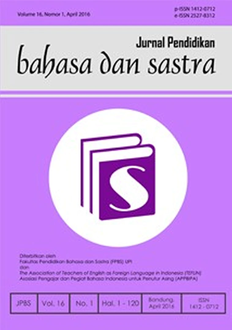 Sampul Jurnal Pendidikan Bahasa dan Sastra